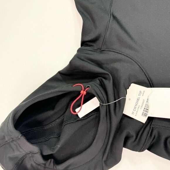 Adidas Jacket womens XL Black Solid Long-Sleeve Pullover Hoodie NWT Techfit - Picture 7 of 12